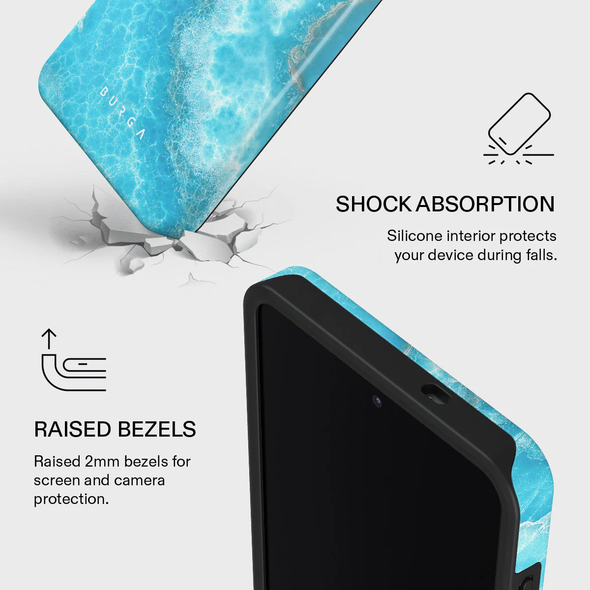 Ocean Waves - Blue Samsung Galaxy S26 Plus Case - Image 4