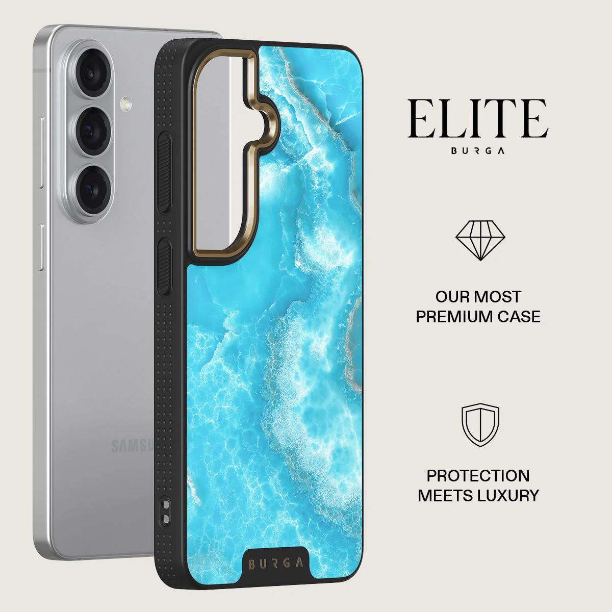 Ocean Waves - Blue Samsung Galaxy S26 Plus Case - Image 6