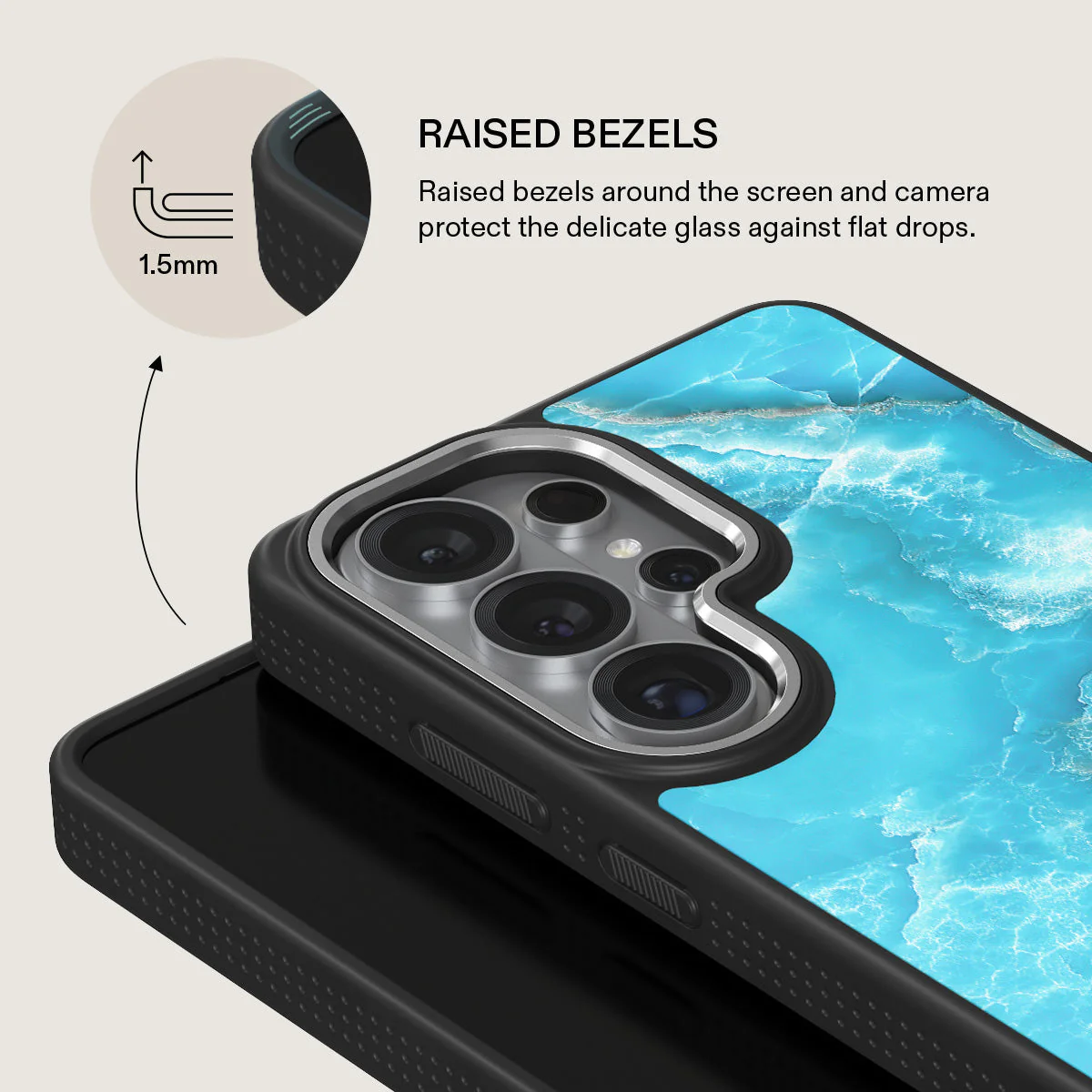 Ocean Waves - Blue Samsung Galaxy S26 Ultra Case - Image 22