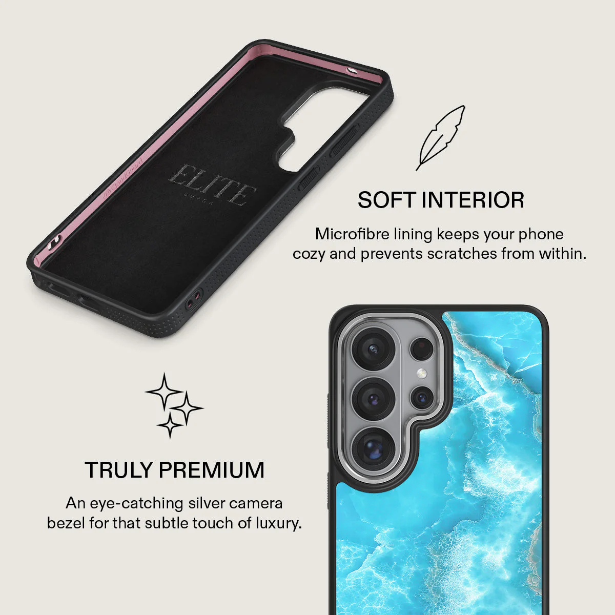 Ocean Waves - Blue Samsung Galaxy S26 Ultra Case - Image 24