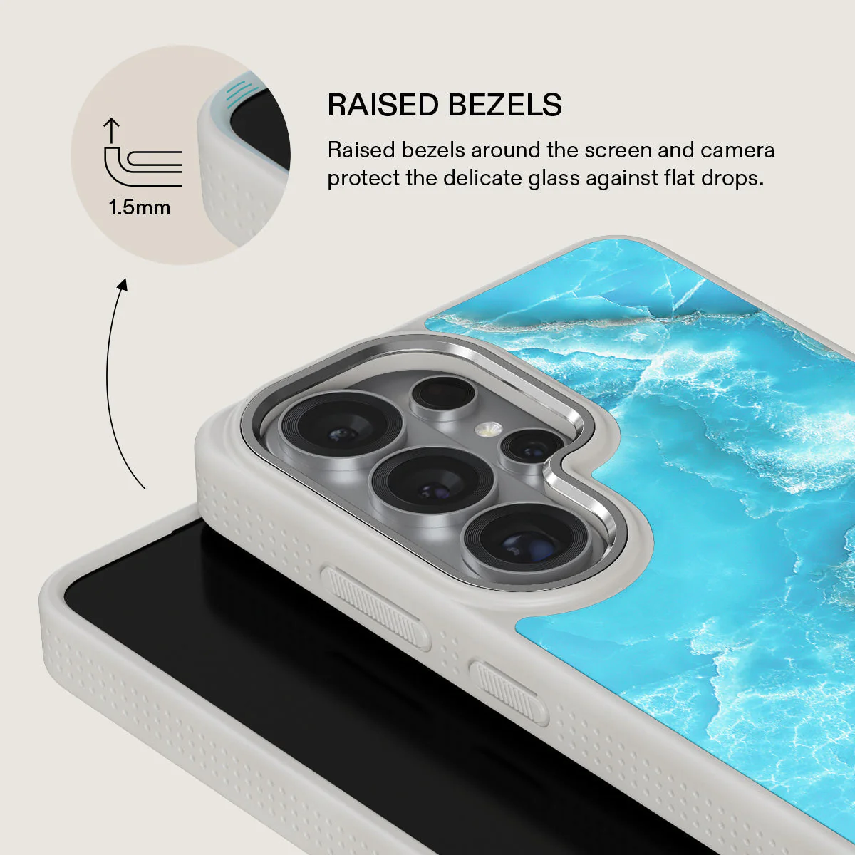 Ocean Waves - Blue Samsung Galaxy S26 Ultra Case - Image 36