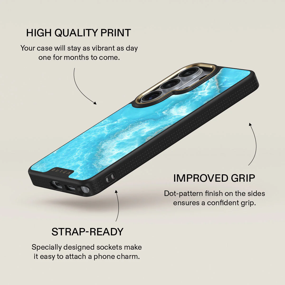 Ocean Waves - Blue Samsung Galaxy S26 Ultra Case - Image 9