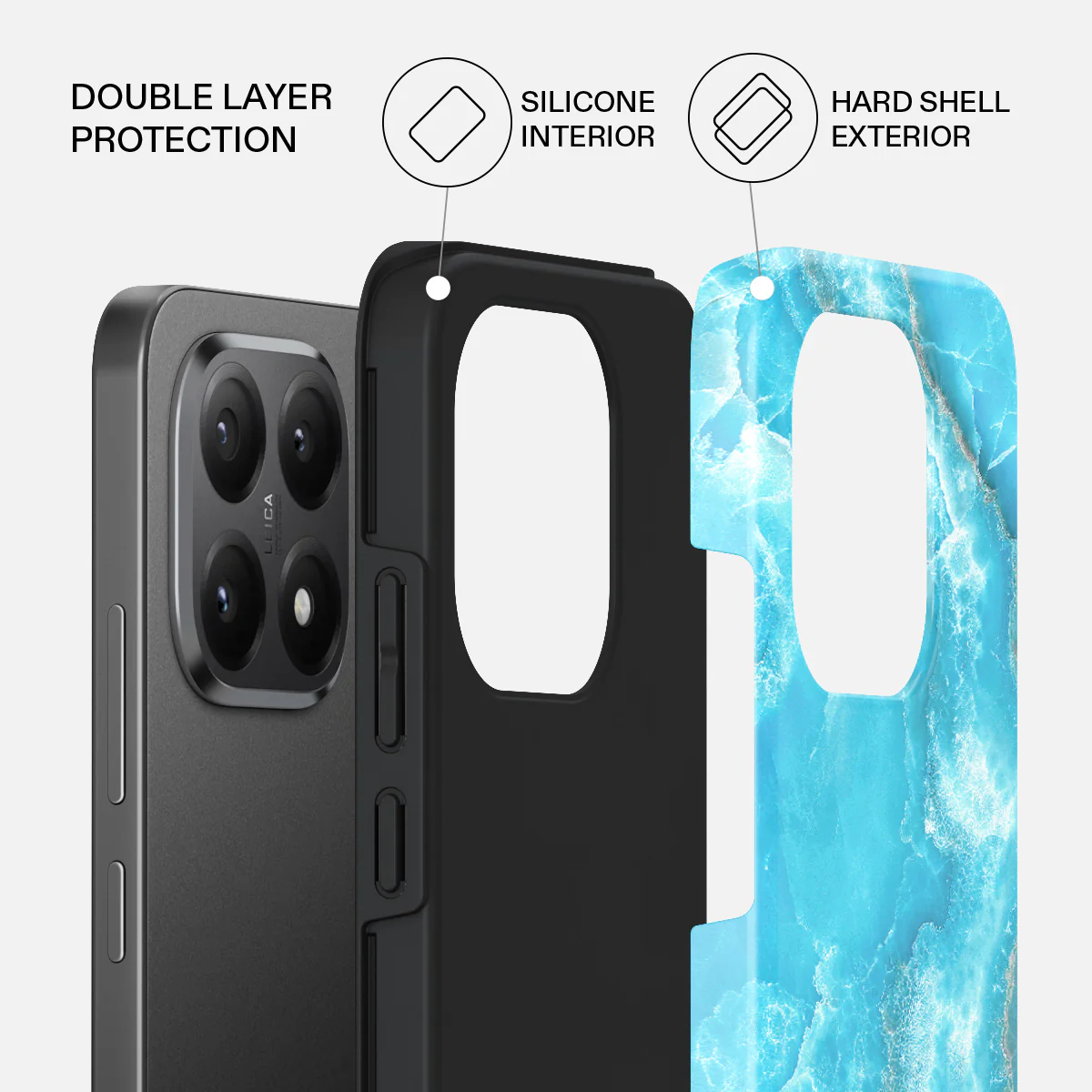 Ocean Waves - Blue Xiaomi 15T Case - Image 2