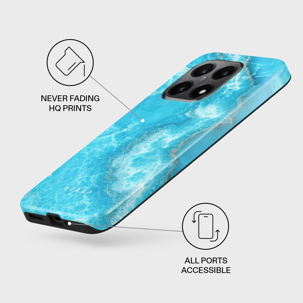 Ocean Waves - Blue Xiaomi 15T Case - Image 3