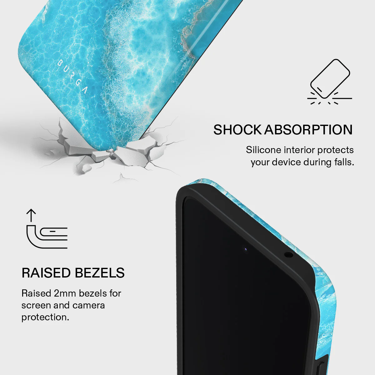 Ocean Waves - Blue Xiaomi 15T Case - Image 4