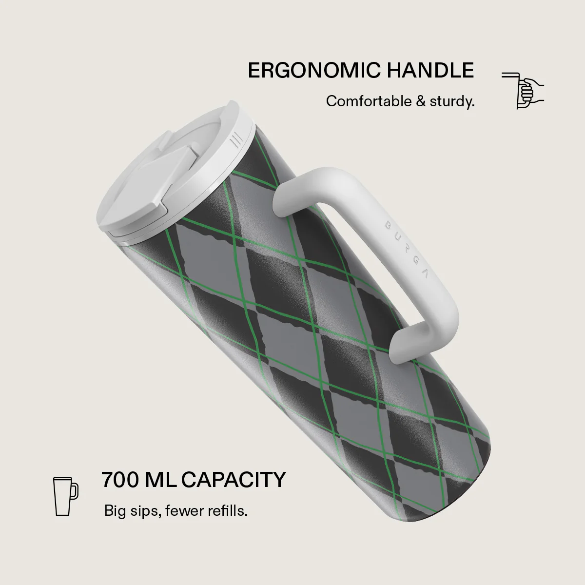 Old School - EasyGrip Travel Mug - Image 2