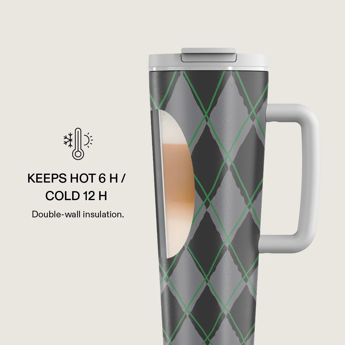 Old School - EasyGrip Travel Mug - Image 4
