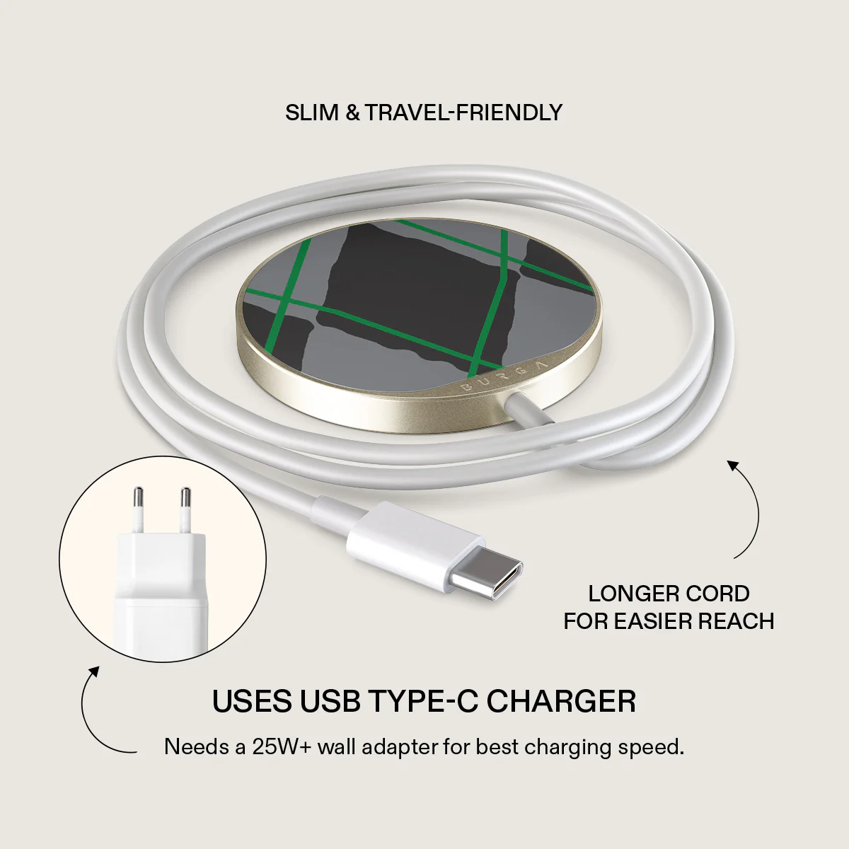 Old School - Magnetic Wireless Charger - Image 3