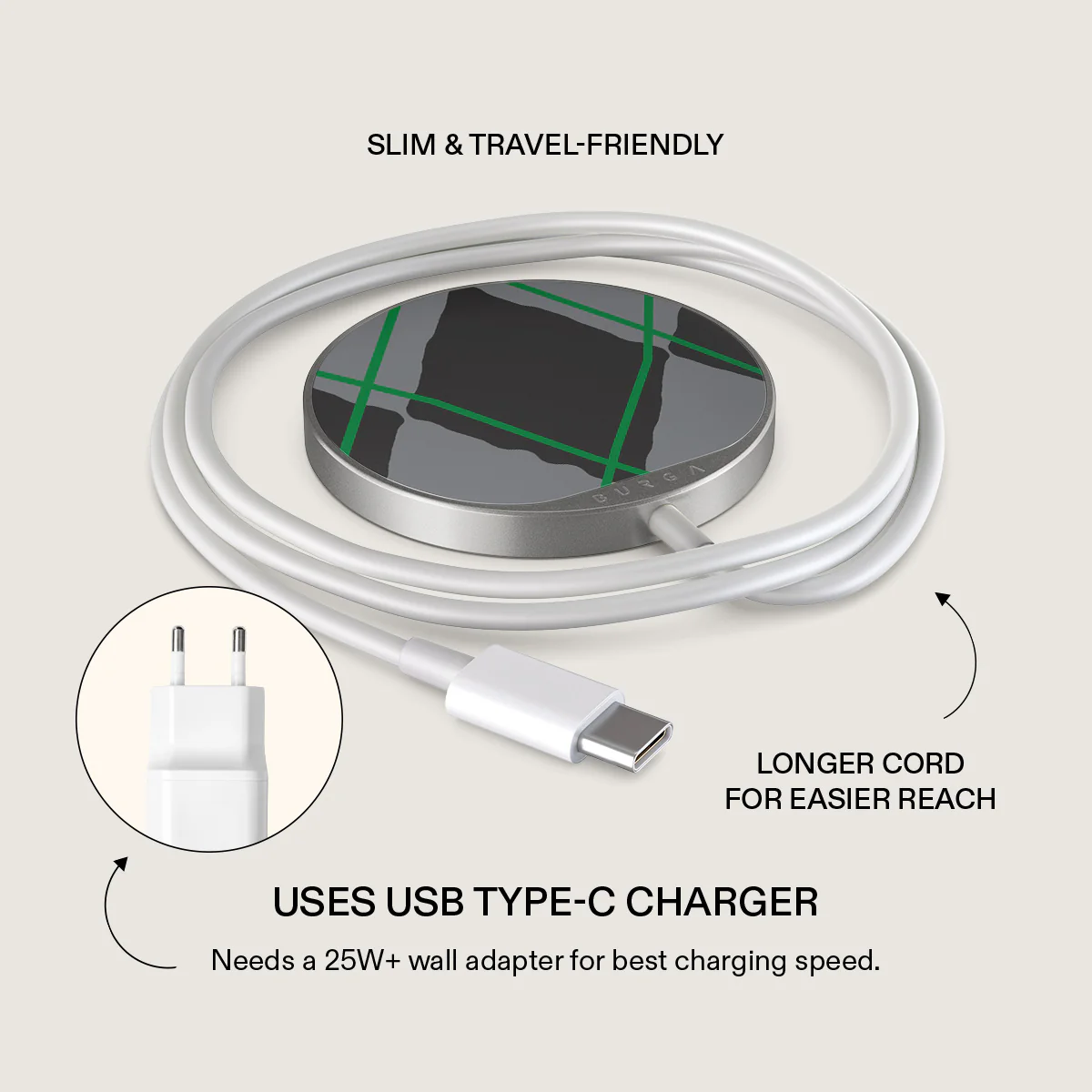 Old School - Magnetic Wireless Charger - Image 9