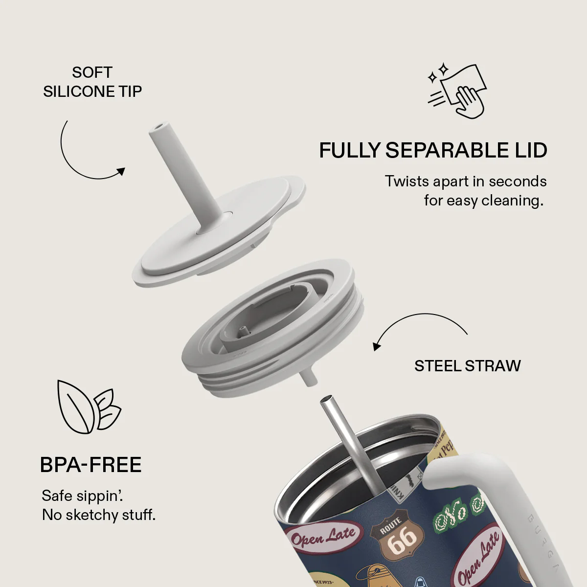 Open Late - All Day Leakproof Tumbler - Image 6