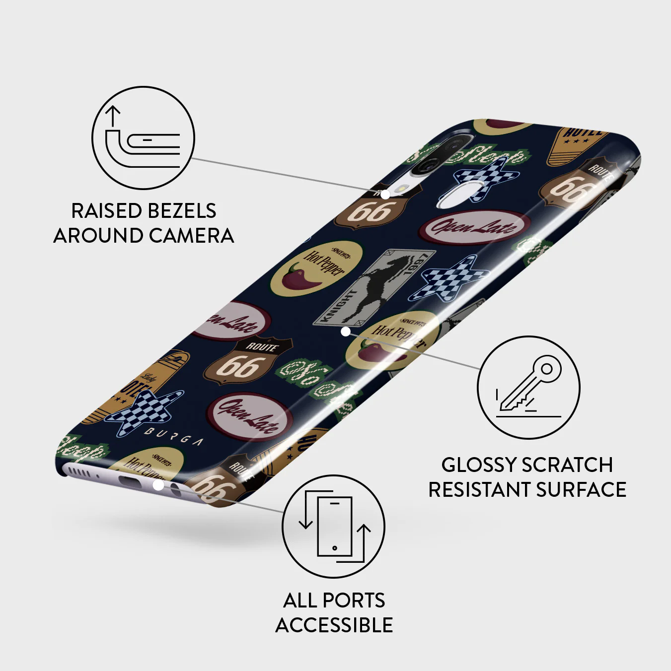 Open Late - Samsung Galaxy A40 Case - Image 3