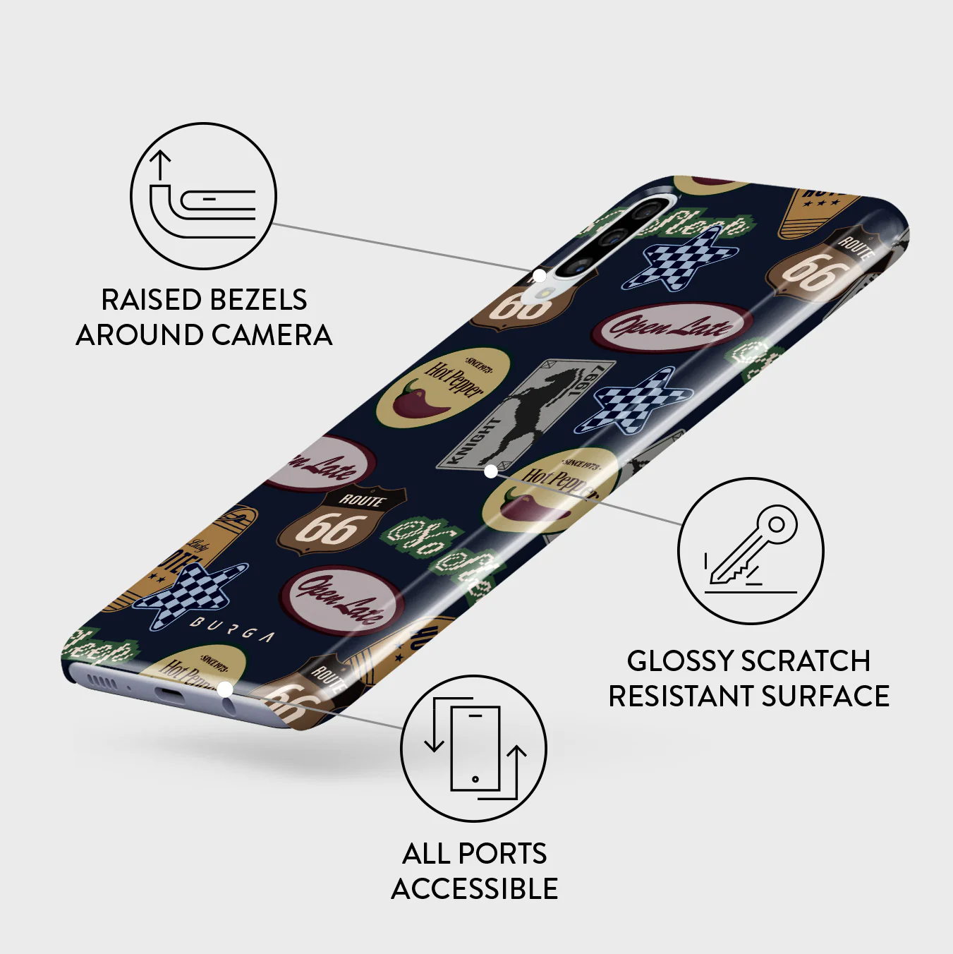 Open Late - Samsung Galaxy A50 Case - Image 3