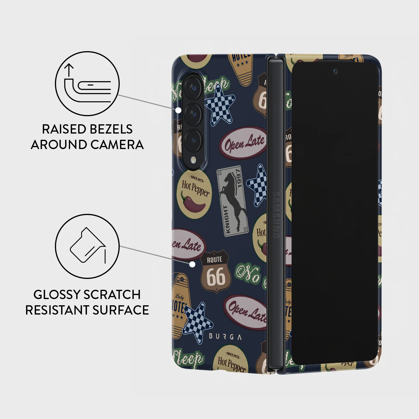 Open Late - Samsung Galaxy Z Fold 3 Case - Image 3