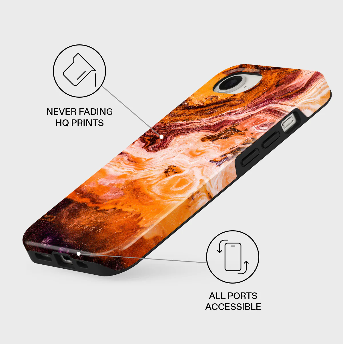 Pumpkin Spice - Orange iPhone 17e Case - Image 3