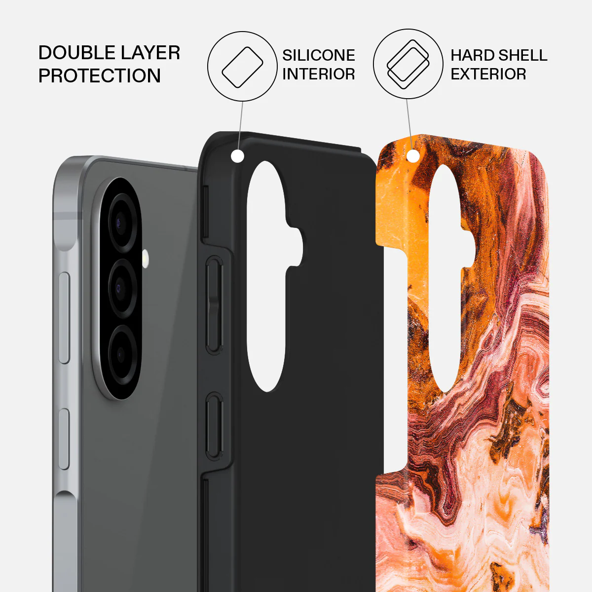 Pumpkin Spice - Orange Samsung Galaxy A57 5G Case - Image 2