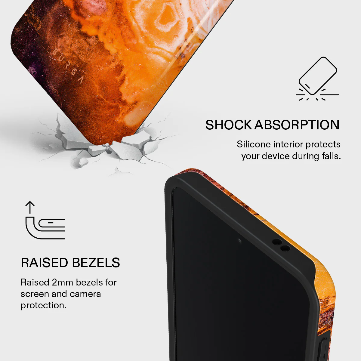 Pumpkin Spice - Orange Samsung Galaxy A57 5G Case - Image 4