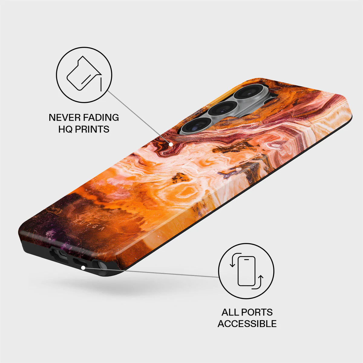Pumpkin Spice - Orange Samsung Galaxy S26 Ultra Case - Image 3