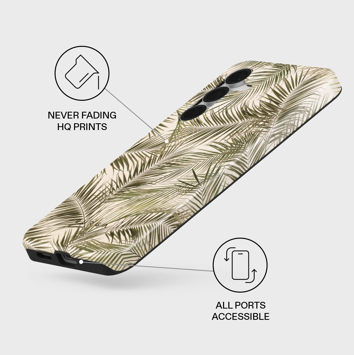 Happy Place - Palm Samsung Galaxy S25 FE Case - Image 3