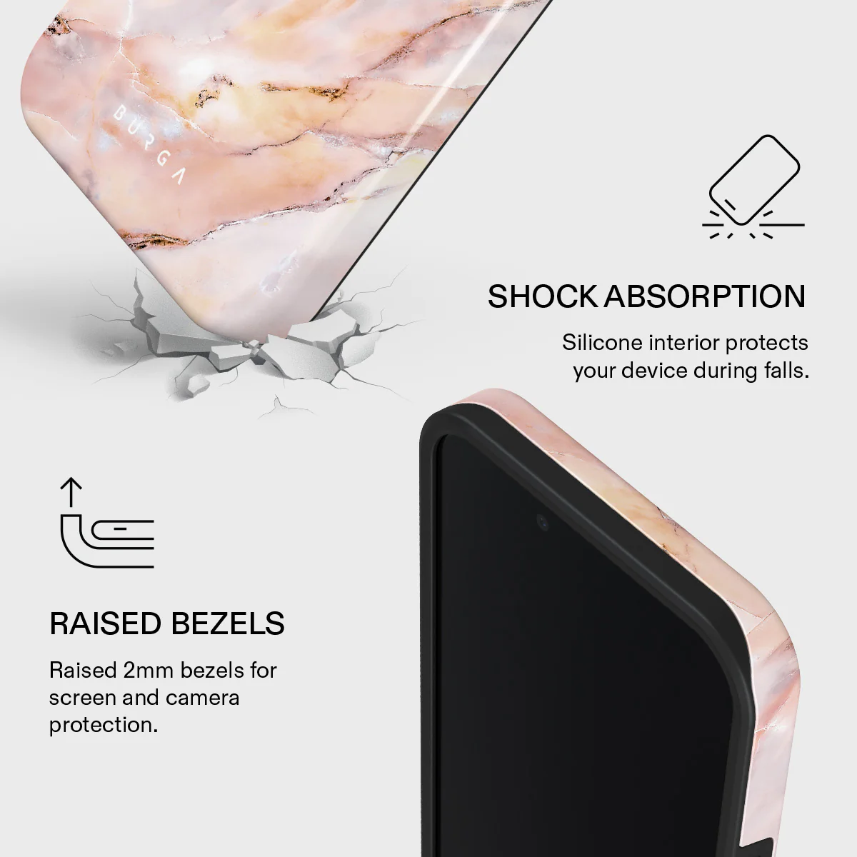 Morning Sunshine - Pastel Marble iPhone 17e Case - Image 4