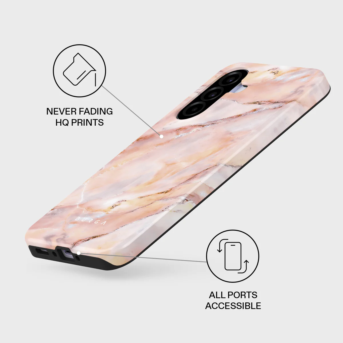 Morning Sunshine - Pastel Marble Samsung Galaxy A37 5G Case - Image 3