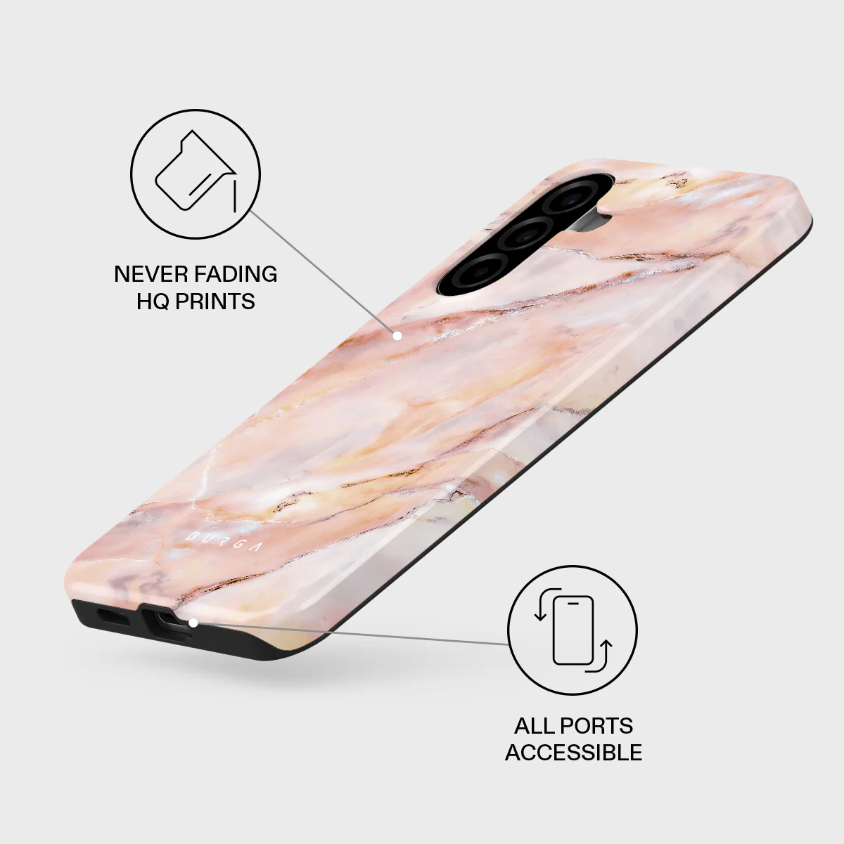 Morning Sunshine - Pastel Marble Samsung Galaxy A57 5G Case - Image 3
