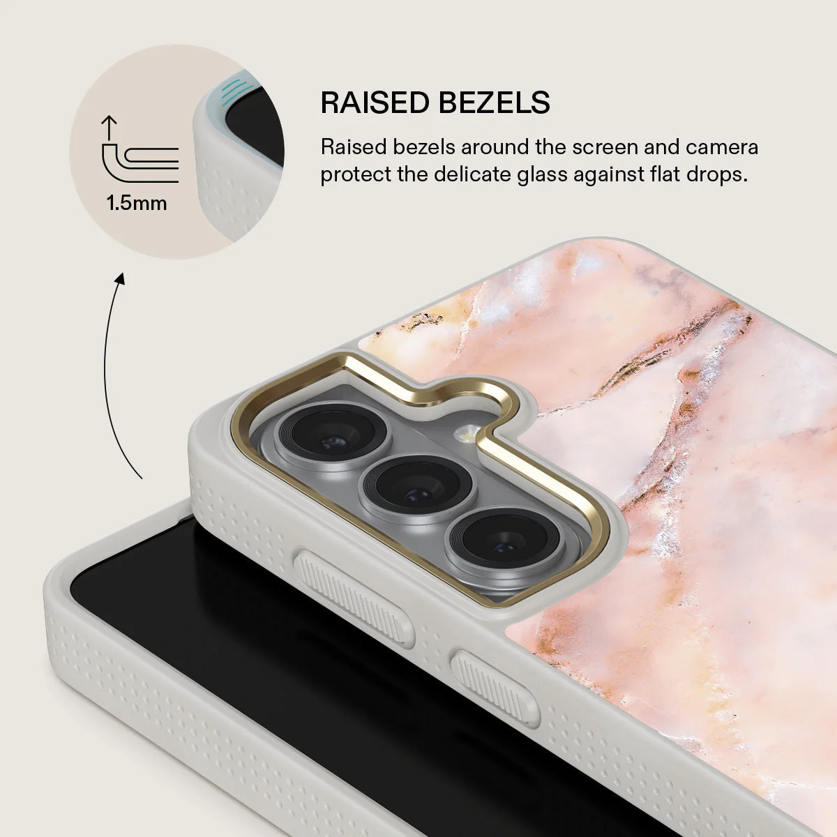 Morning Sunshine - Pastel Marble Samsung Galaxy S26 Case - Image 29