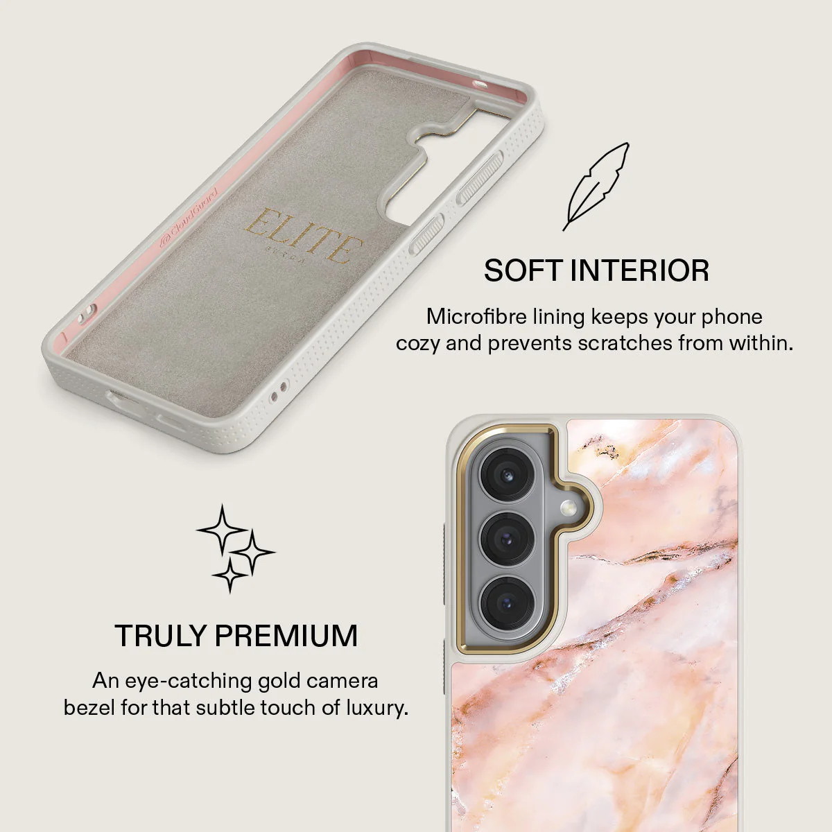 Morning Sunshine - Pastel Marble Samsung Galaxy S26 Case - Image 31