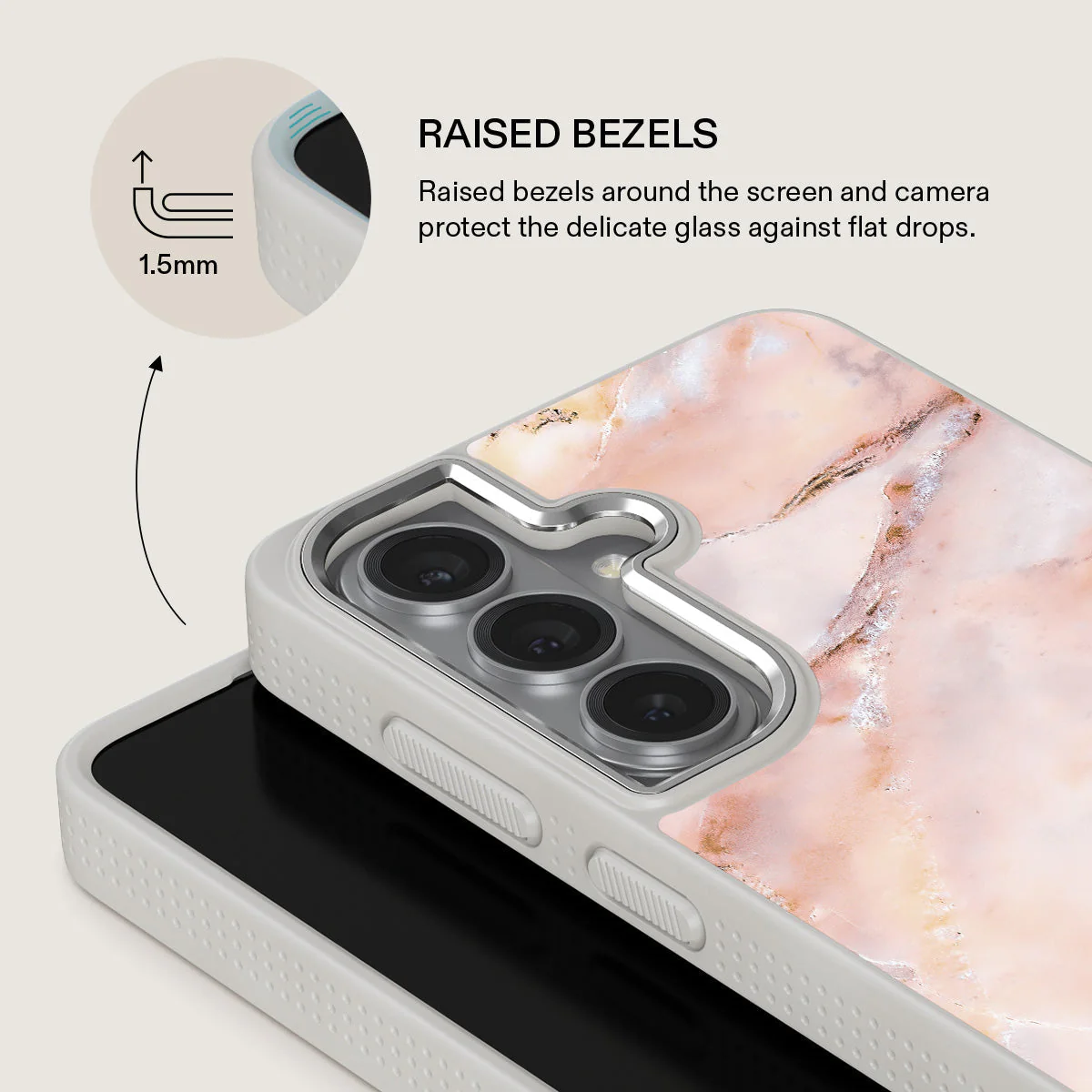 Morning Sunshine - Pastel Marble Samsung Galaxy S26 Case - Image 36