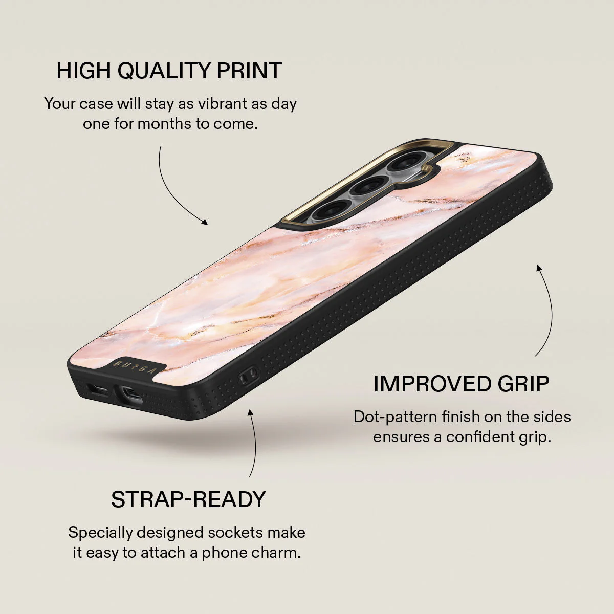 Morning Sunshine - Pastel Marble Samsung Galaxy S26 Case - Image 9