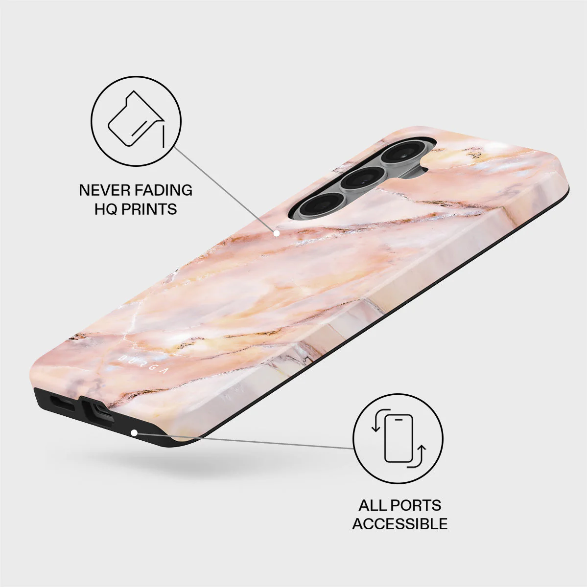 Morning Sunshine - Pastel Marble Samsung Galaxy S26 Plus Case - Image 3