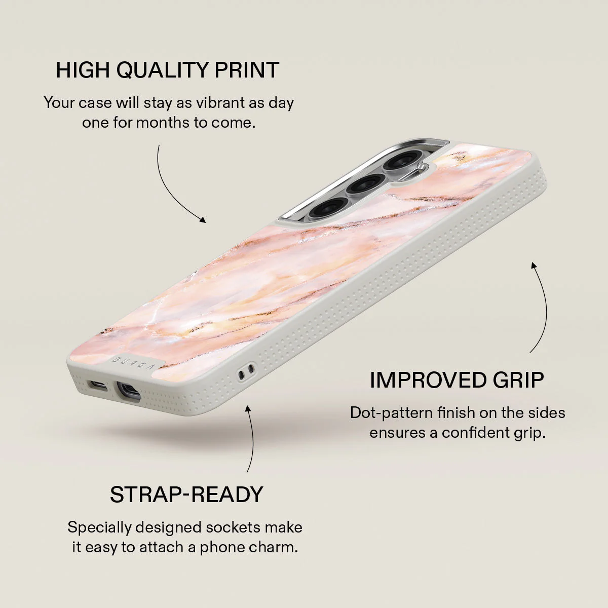 Morning Sunshine - Pastel Marble Samsung Galaxy S26 Plus Case - Image 37
