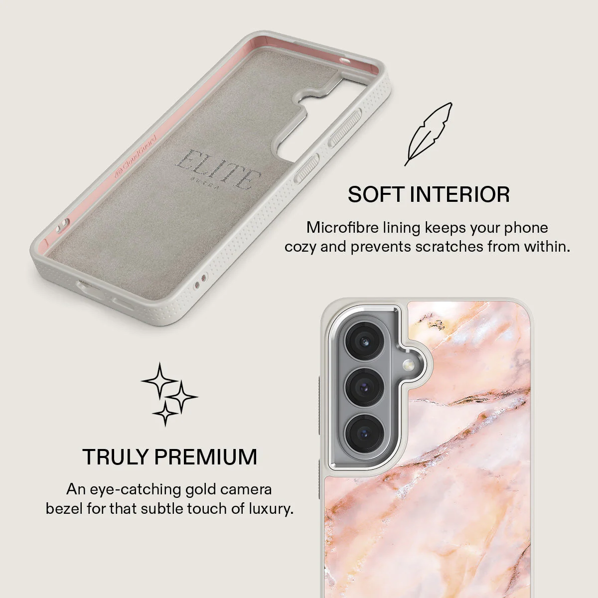Morning Sunshine - Pastel Marble Samsung Galaxy S26 Plus Case - Image 38
