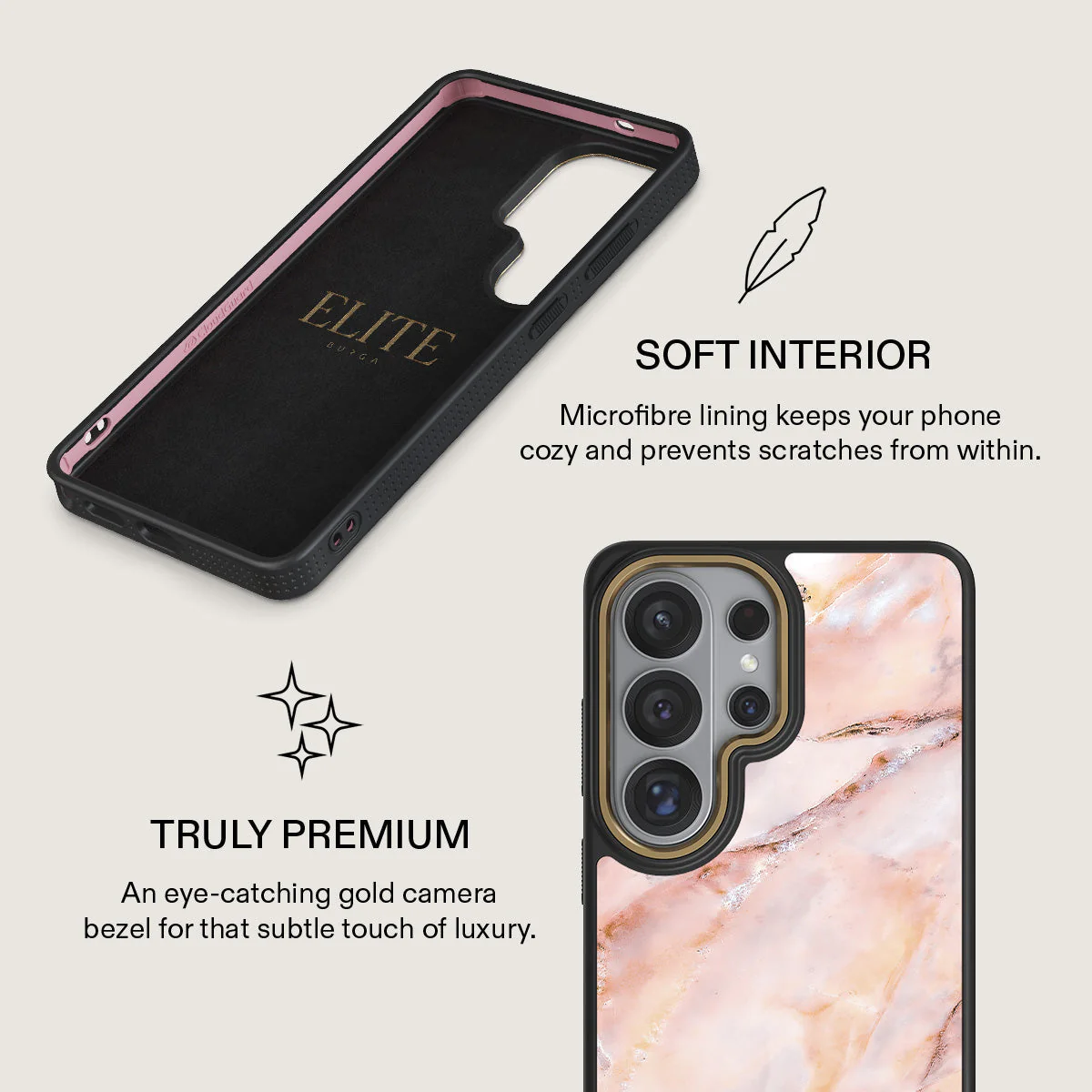 Morning Sunshine - Pastel Marble Samsung Galaxy S26 Ultra Case - Image 10