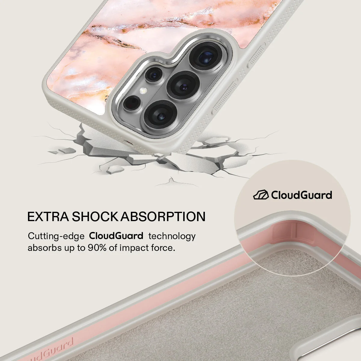 Morning Sunshine - Pastel Marble Samsung Galaxy S26 Ultra Case - Image 35