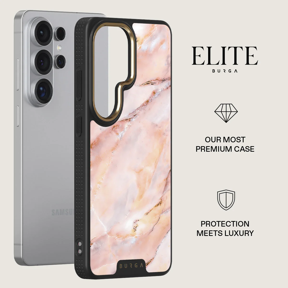 Morning Sunshine - Pastel Marble Samsung Galaxy S26 Ultra Case - Image 6