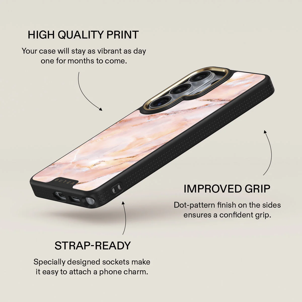 Morning Sunshine - Pastel Marble Samsung Galaxy S26 Ultra Case - Image 9