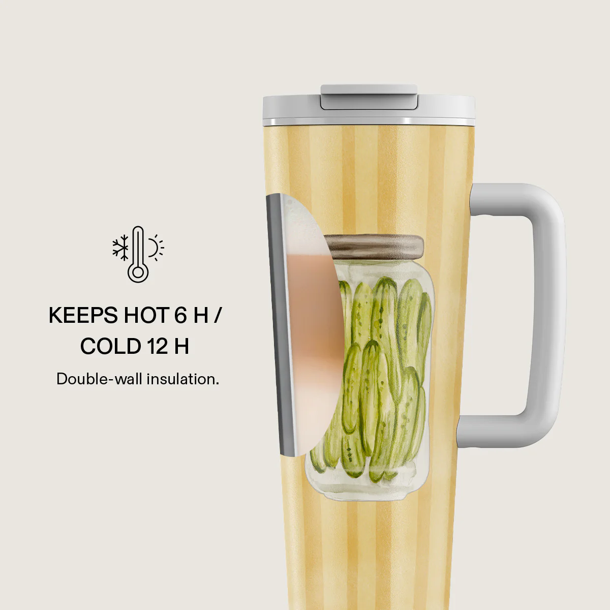 Pickled - EasyGrip Travel Mug - Image 4