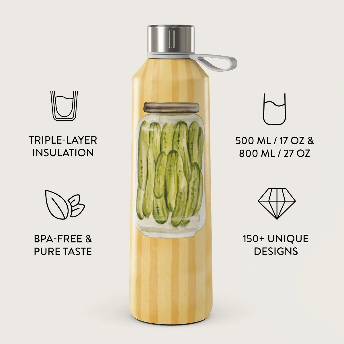 Pickled - Water Bottle - Image 3