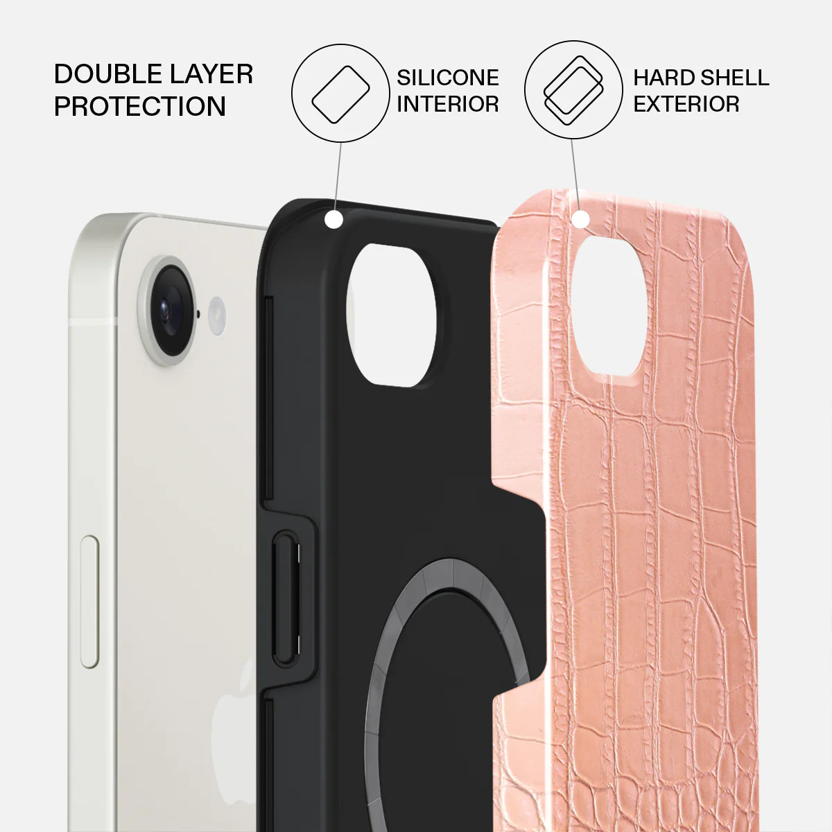 Pink Croco - iPhone 17e Case - Image 2