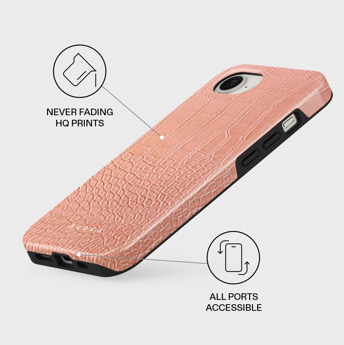 Pink Croco - iPhone 17e Case - Image 3
