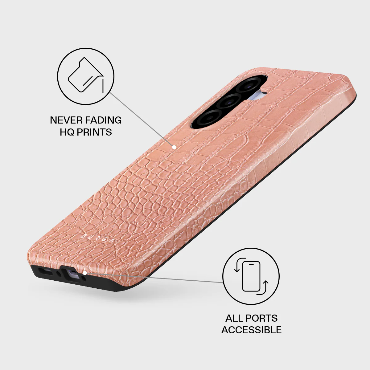 Pink Croco - Samsung Galaxy A37 5G Case - Image 3