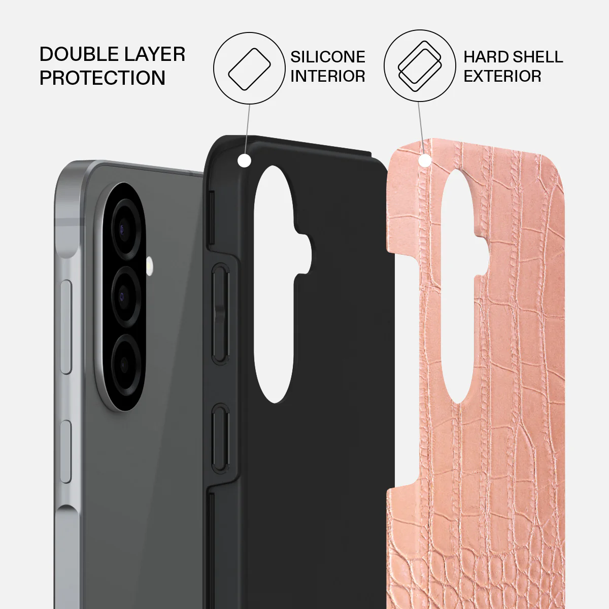 Pink Croco - Samsung Galaxy A57 5G Case - Image 2