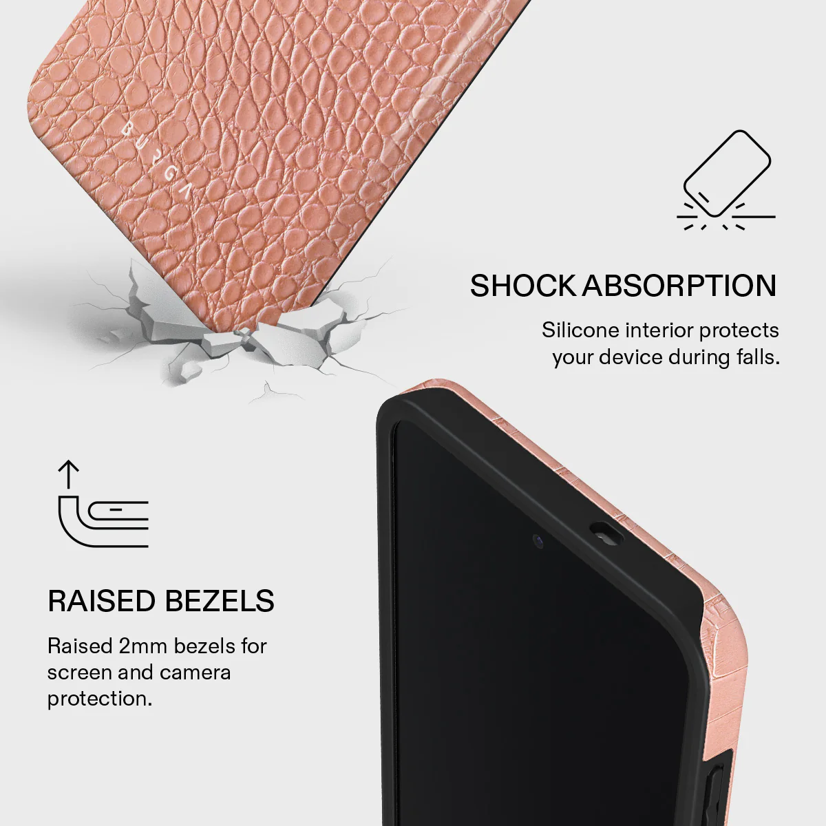 Pink Croco - Samsung Galaxy S25 FE Case - Image 4