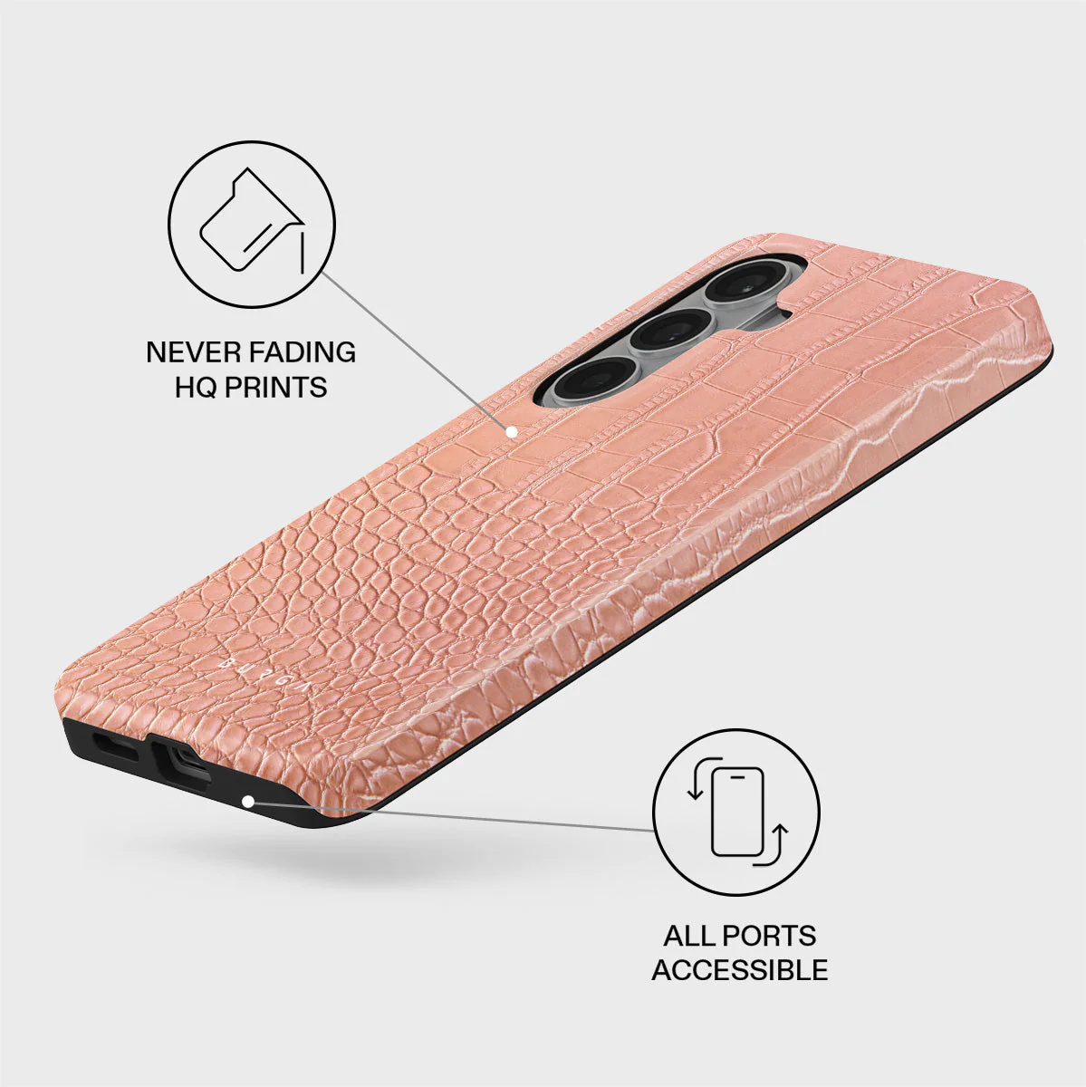 Pink Croco - Samsung Galaxy S26 Plus Case - Image 3