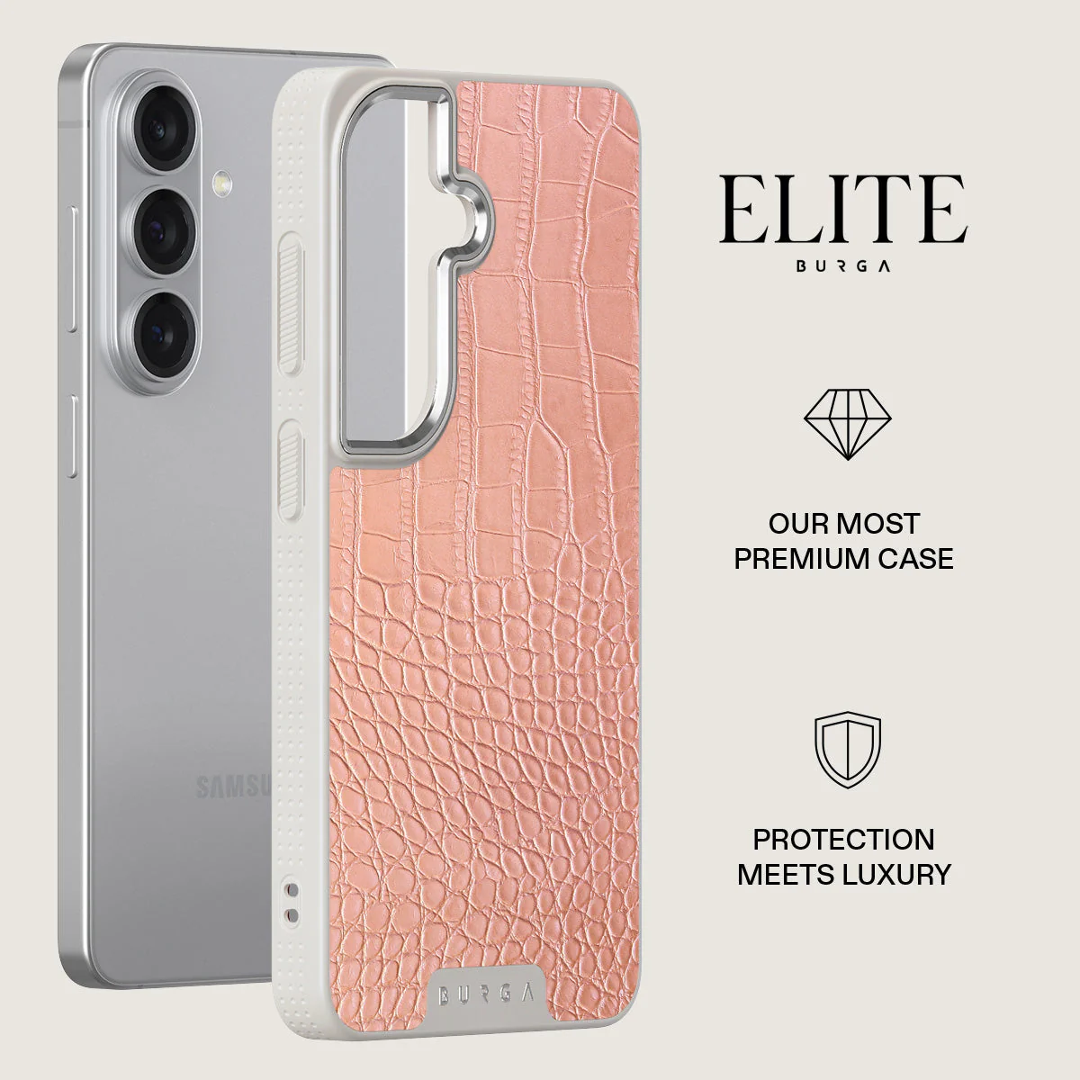 Pink Croco - Samsung Galaxy S26 Plus Case - Image 34