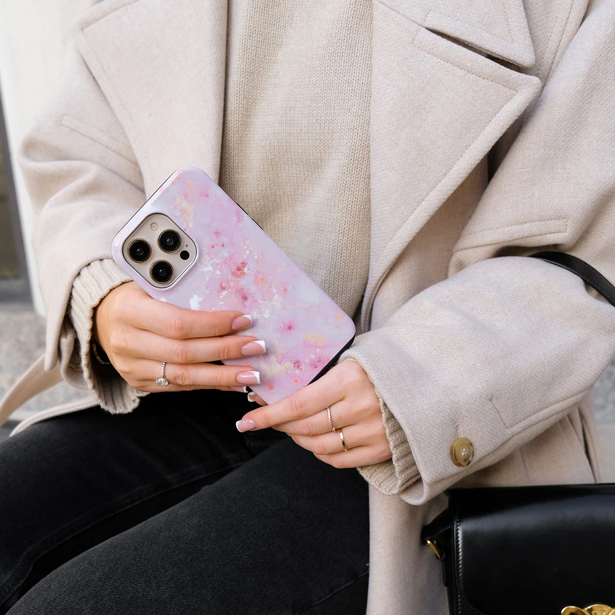 Golden Coral - Pink Samsung Galaxy S25 FE Case - Image 7