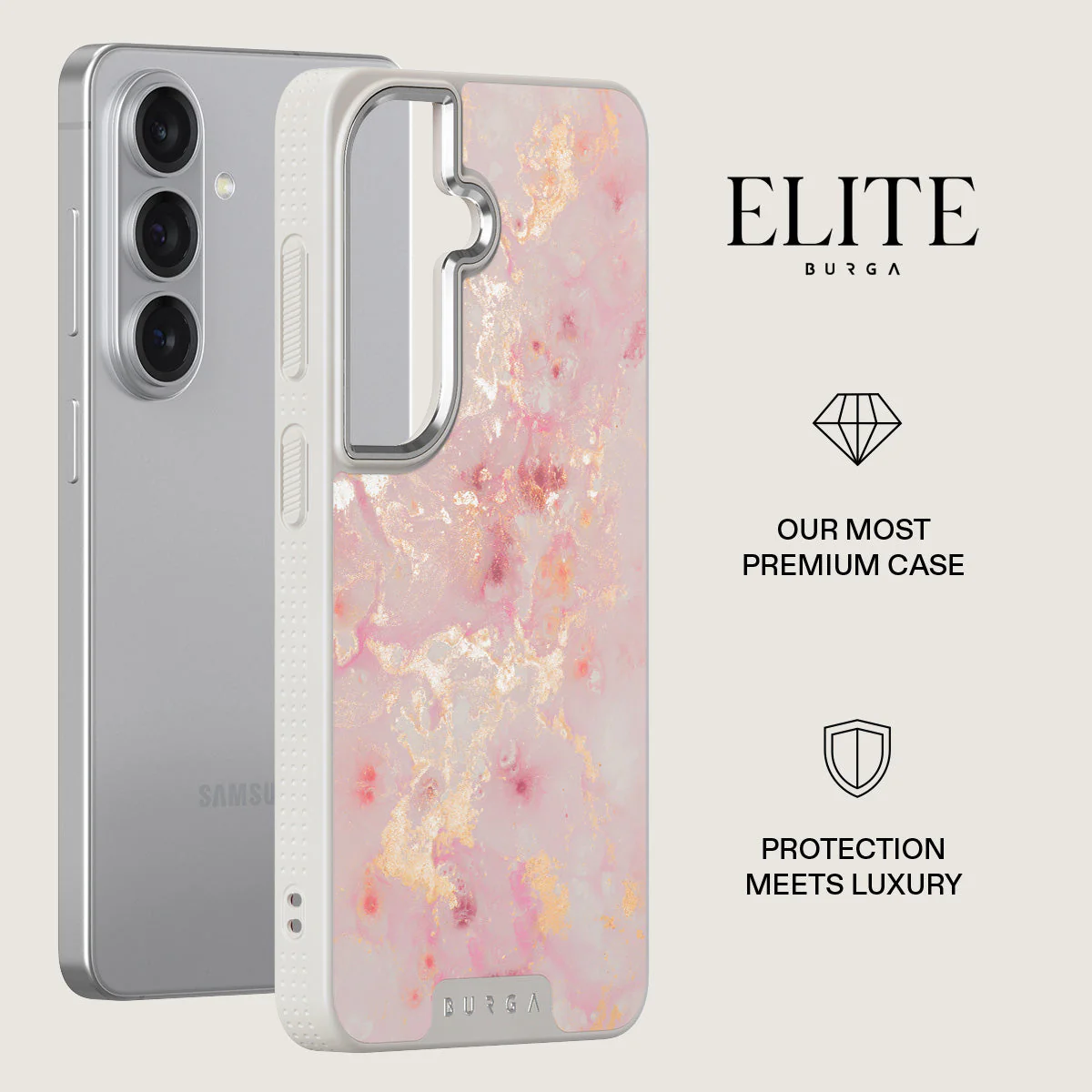 Golden Coral - Pink Samsung Galaxy S26 Case - Image 34