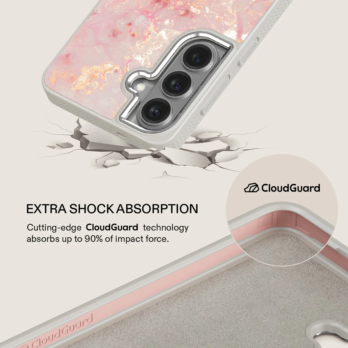 Golden Coral - Pink Samsung Galaxy S26 Case - Image 35
