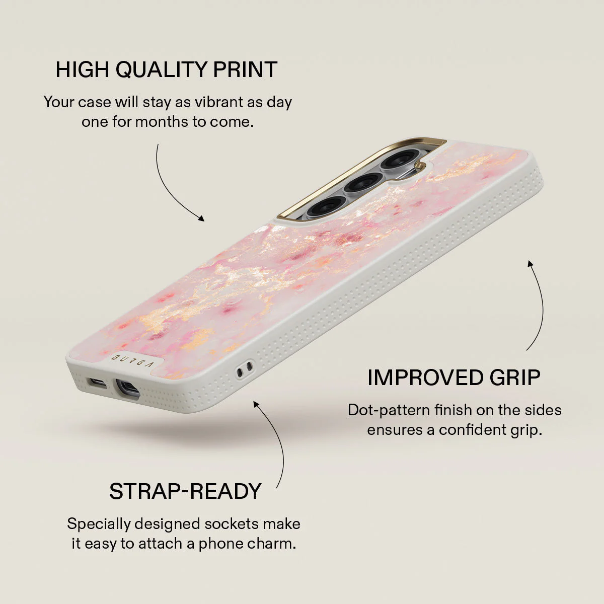 Golden Coral - Pink Samsung Galaxy S26 Plus Case - Image 30