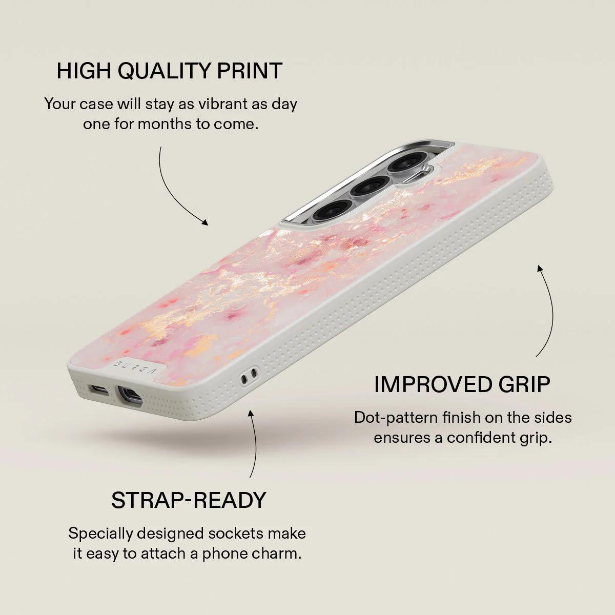 Golden Coral - Pink Samsung Galaxy S26 Plus Case - Image 37